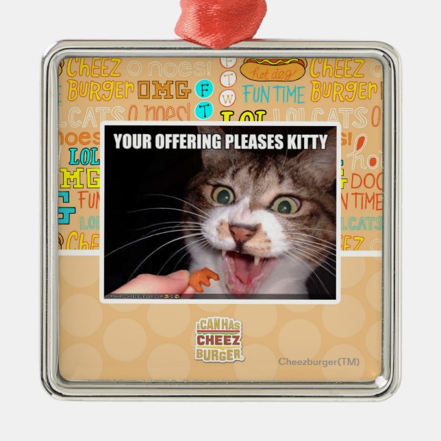 Ornement Métallique Votre offre satisfait Kitty (Devant)