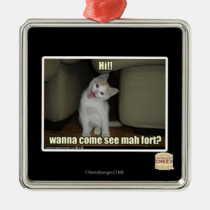 Ornement Métallique Voulez venir voient le fort d'heure-milliampère ?