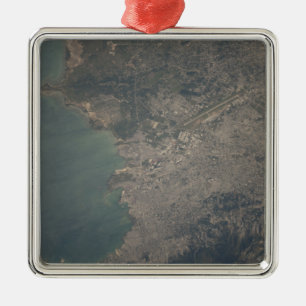 Ornement Métallique Vue aérienne de la région de Port-au-Prince du