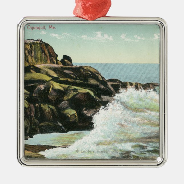 Ornement Métallique Vue de falaise de tête chauve (Devant)