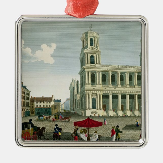 Ornement Métallique Vue de l'église du Saint-Sulpice (Devant)