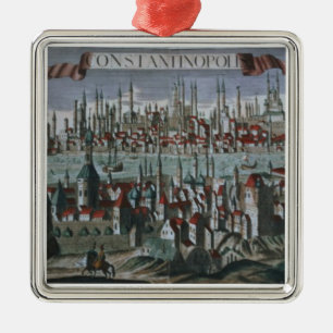 Ornement Métallique Vue panoramique de Constantinople, tard 18ème
