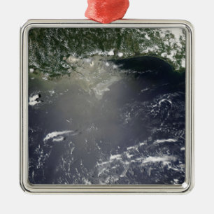 Ornement Métallique Vue satellite de la fuite d'huile