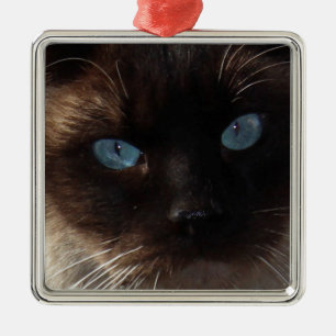 Ornement Métallique Yeux bleus de Kitty