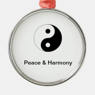 Ornement Métallique Yin/ornement de Yang