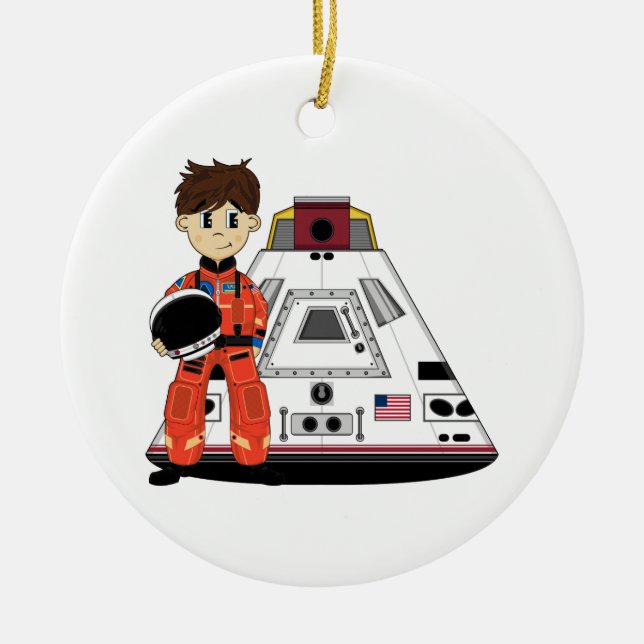 Ornement mignon d'astronaute (Devant)