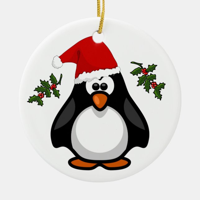 Ornement mignon de casquette de Père Noël de (Devant)