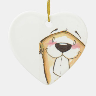 ornement mignon de castor