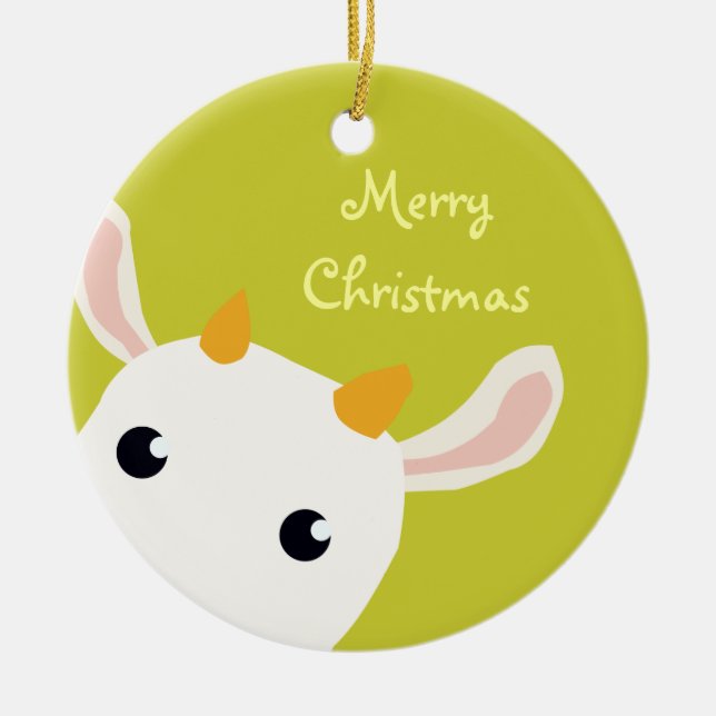 Ornement mignon de Noël d'enfant de bébé (Devant)