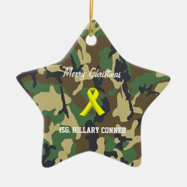 Ornement militaire de Noël (Devant)