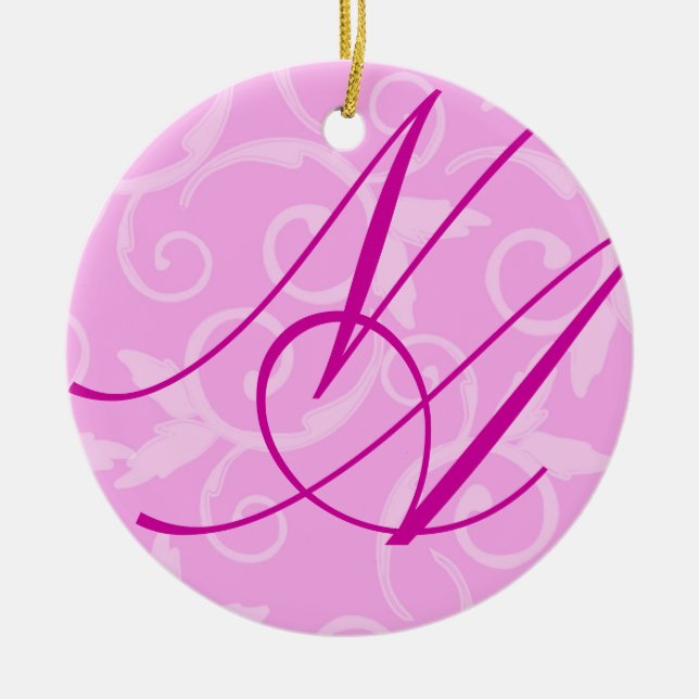 Ornement - monogramme Girly de remous (Devant)