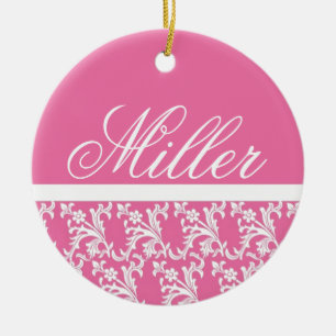 Ornement Monogramme rose