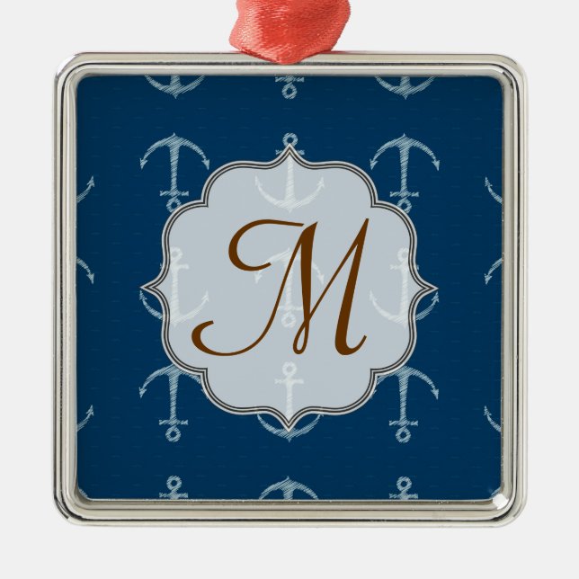 Ornement nautique d'initiale de monogramme de Sai (Devant)
