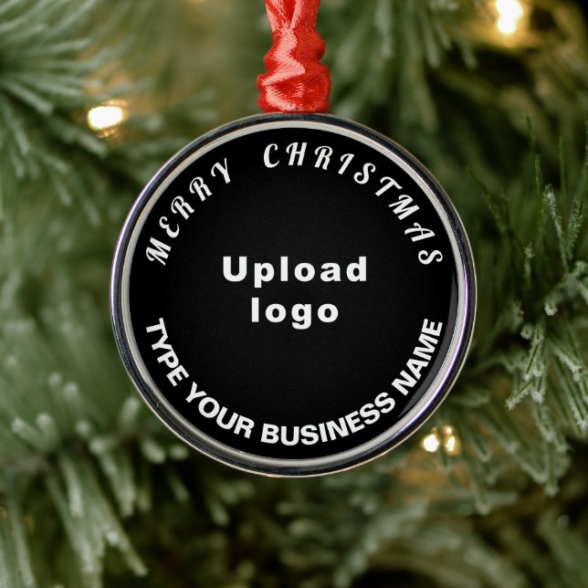 Ornement noir de Noël d'affaires (Arbre)
