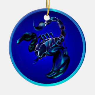 Ornement noir de scorpion