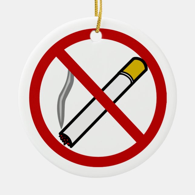 Ornement non-fumeurs de bouton de porte (Devant)