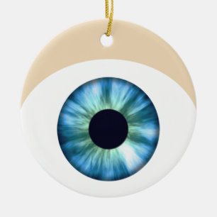 Ornement oculaire bleu