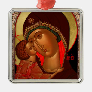 Ornement orthodoxe de Noël - Novgorod Theotokos