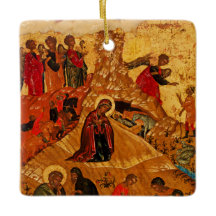 Ornement orthodoxe d'icône de nativité