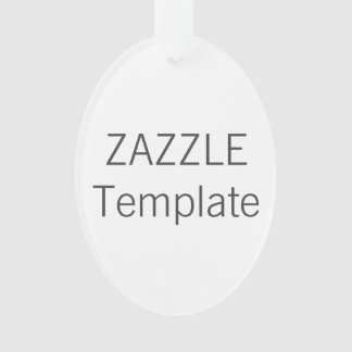 Ornement OVALE acrylique fait sur commande d'arbre