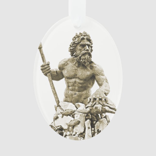 Ornement ovale de Neptune (devant)