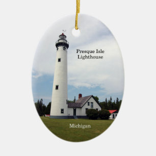 Ornement ovale du phare de Presque Isle
