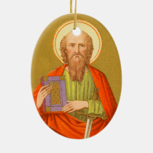 Ornement Ovale En Céramique 2pour1 Saints : SS. Peter & Paul