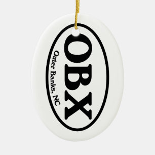 Ornement Ovale En Céramique Banques externes d'OBX ovales