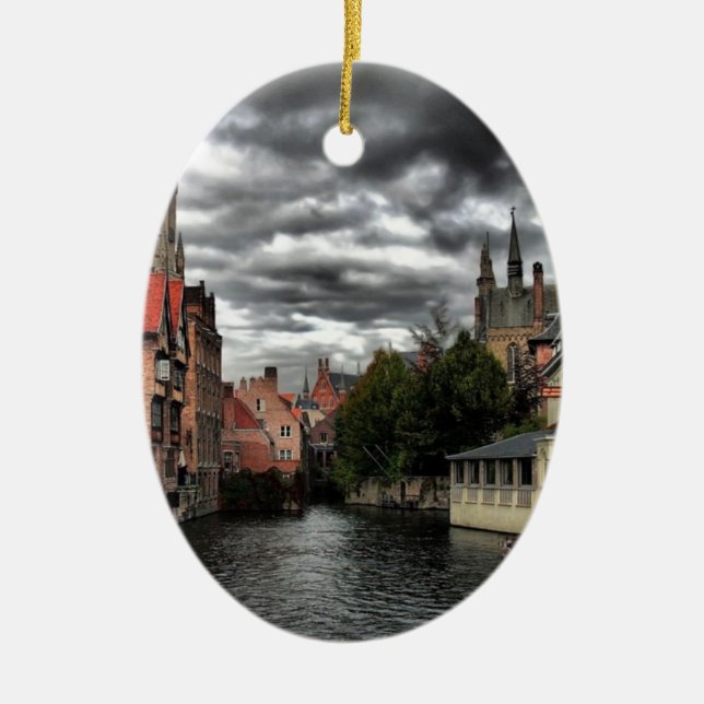 Ornement Ovale En Céramique Bruges, Belgique (Devant)