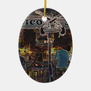 Ornement Ovale En Céramique Calico Jacks Grand Cayman