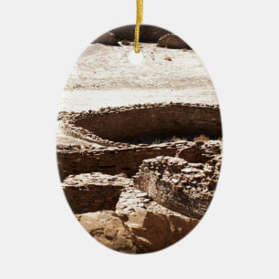 Ornement Ovale En Céramique Canyon Nouveau Mexique de Chaco