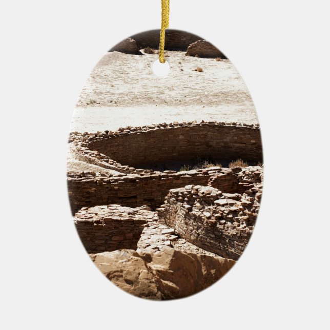 Ornement Ovale En Céramique Canyon Nouveau Mexique de Chaco (Devant)