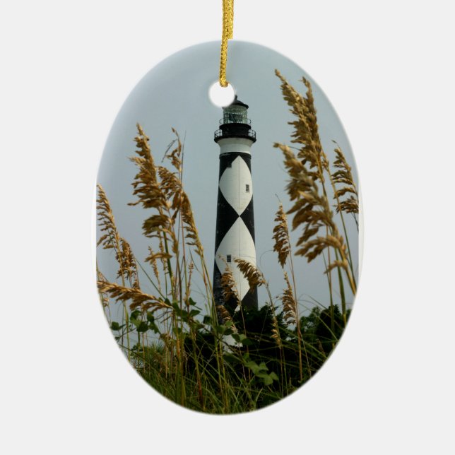 Ornement Ovale En Céramique Cape Lookout Noël 2010 (Devant)