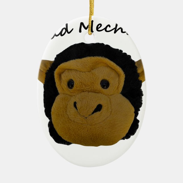 Ornement Ovale En Céramique Chef Mehanic (Devant)