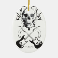 Conception de guitare et de crâne