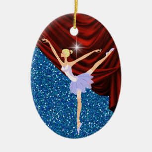 Ornement Ovale En Céramique Danse Ballerina - SRF