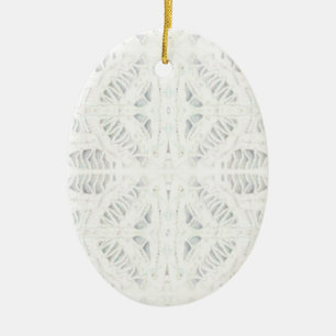 Ornement ovale en céramique de la LACE BATTENBURG