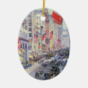Ornement Ovale En Céramique En haut de l'avenue de la 34ème rue, mai 1917 par 