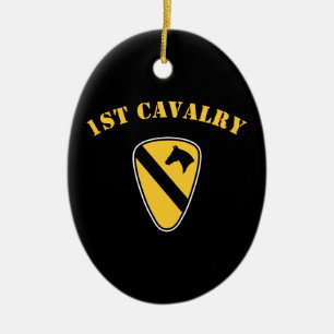 Ornement Ovale En Céramique ęr Division de cavalerie