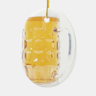 Ornement Ovale En Céramique Grande pinte en verre de Tankard de tasse de bièr