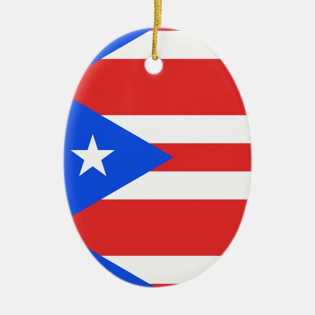 Ornement Ovale En Céramique Indicateur Porto Rico (Devant)