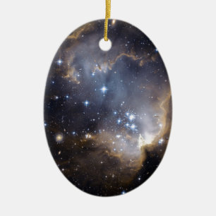 Ornement Ovale En Céramique La NASA intelligente d'étoiles de NGC 602