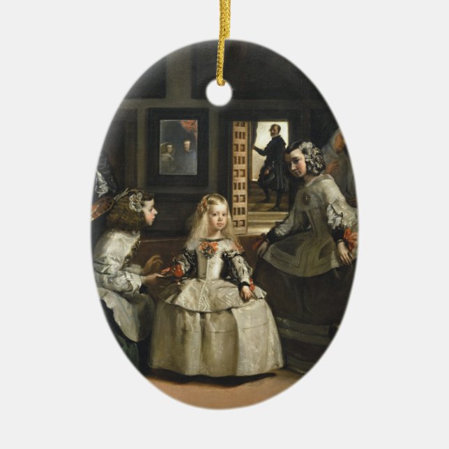 Ornement Ovale En Céramique Las Meninas Diego Velázquez (Devant)
