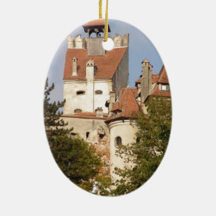 Ornement Ovale En Céramique Le château de Dracula, la Transylvanie