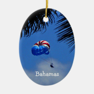 Ornement Ovale En Céramique Les Bahamas