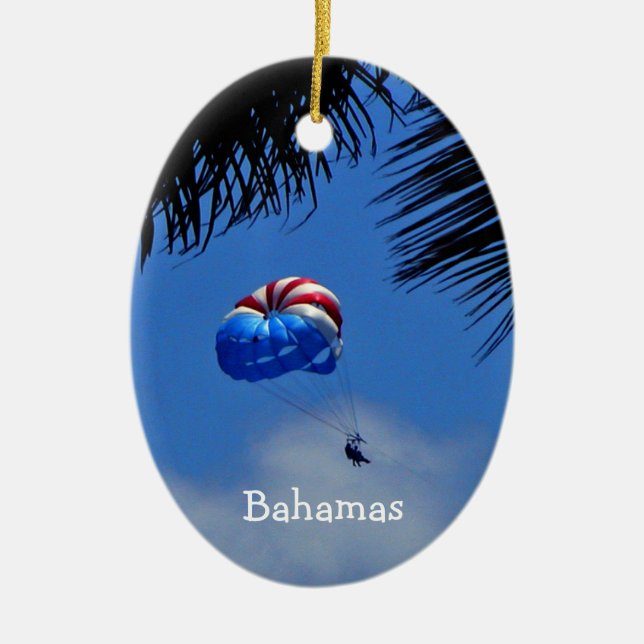 Ornement Ovale En Céramique Les Bahamas (Devant)