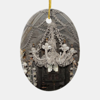 Ornement Ovale En Céramique Lustre d'os