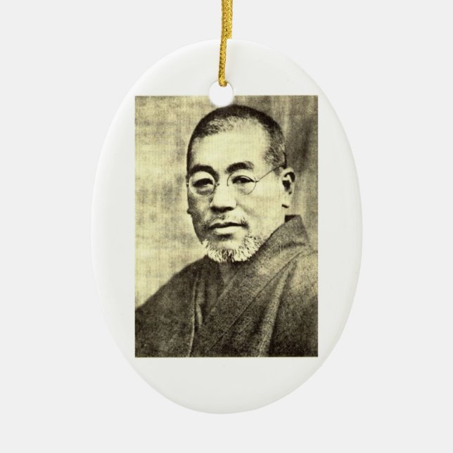 Ornement Ovale En Céramique Mikao Usui (Devant)