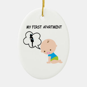 Ornement Ovale En Céramique Mon premier appartement