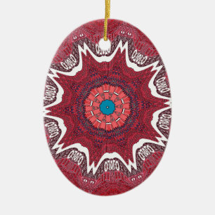 Ornement Ovale En Céramique Motif tribal de l'ethnie Sindh.jpg